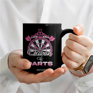 Queen Of Darts Coffee Mug Funny Dart Gift For Women TS12 Print Your Wear