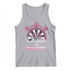 Queen Of Darts Tank Top Funny Dart Gift For Women TS12 Athletic Heather Print Your Wear