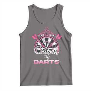 Queen Of Darts Tank Top Funny Dart Gift For Women TS12 Deep Heather Print Your Wear