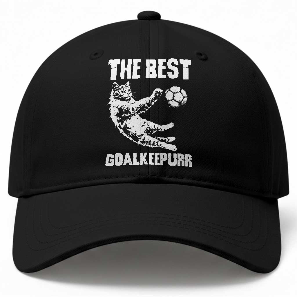 The Best Cat Goalkeeper Baseball Cap Soccer Player Gift TS12 Print Your Wear