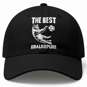 The Best Cat Goalkeeper Baseball Cap Soccer Player Gift TS12 Print Your Wear