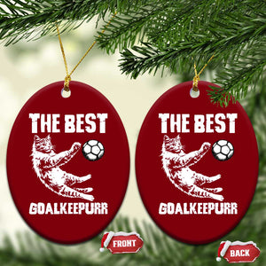 The Best Cat Goalkeeper Ceramic Ornament Soccer Player Gift TS12 Print Your Wear
