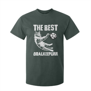 The Best Cat Goalkeeper T Shirt For Kid Soccer Player Gift TS12 Dark Forest Green Print Your Wear
