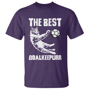 The Best Cat Goalkeeper T Shirt Soccer Player Gift TS12 Purple Print Your Wear