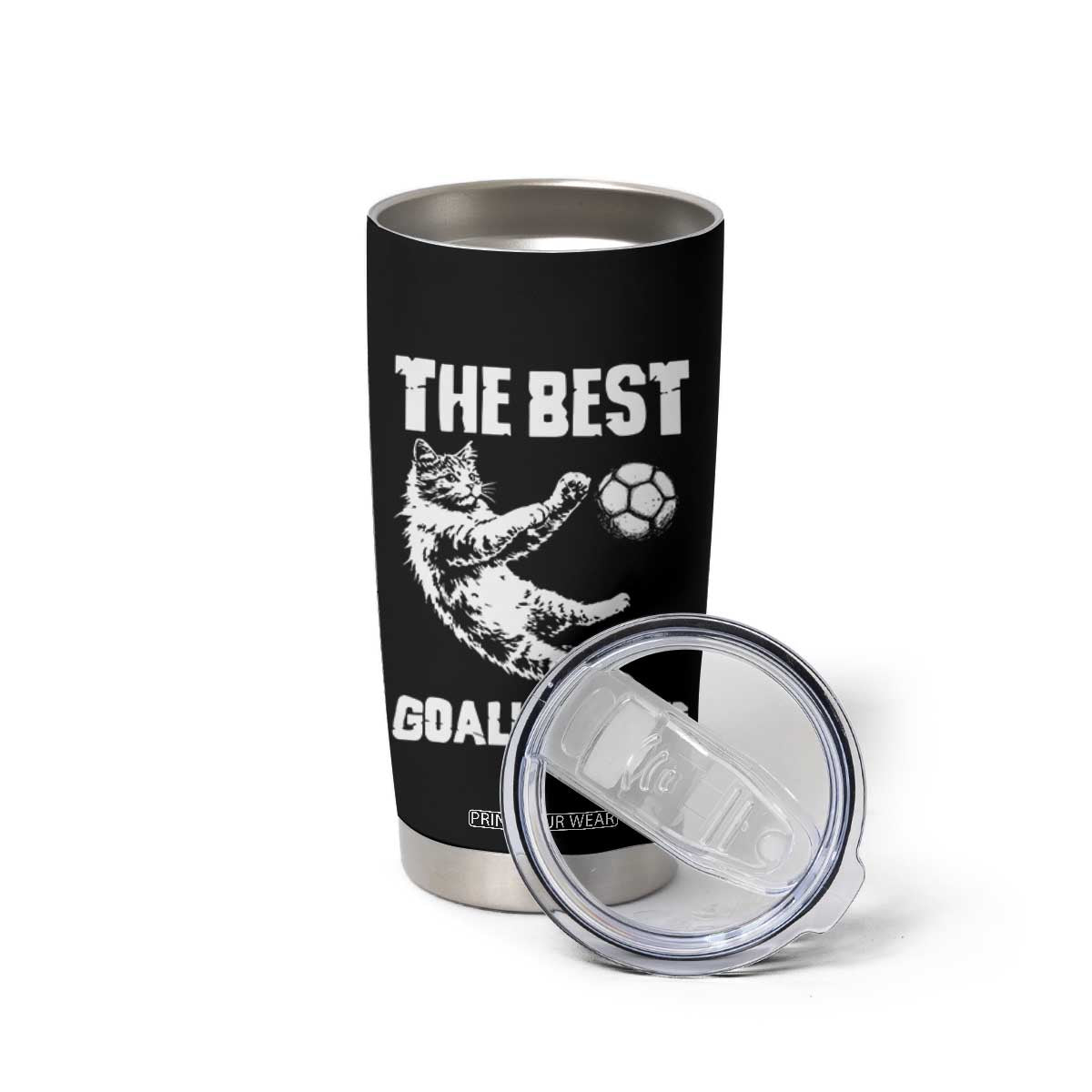 The Best Cat Goalkeeper Tumbler Cup Soccer Player Gift TS12 Print Your Wear