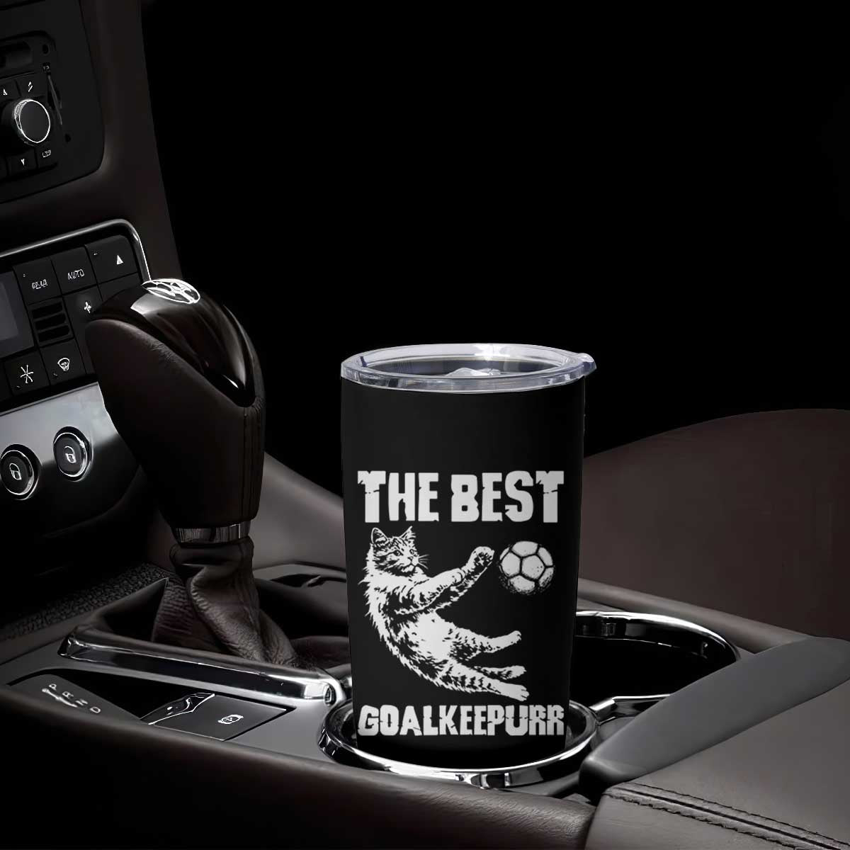The Best Cat Goalkeeper Tumbler Cup Soccer Player Gift TS12 Print Your Wear