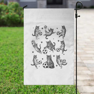 Funny Cat Soccer Player Garden Flag Gift For Soccer Lovers TS12 Print Your Wear