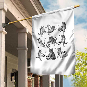 Funny Cat Soccer Player Garden Flag Gift For Soccer Lovers TS12 Print Your Wear