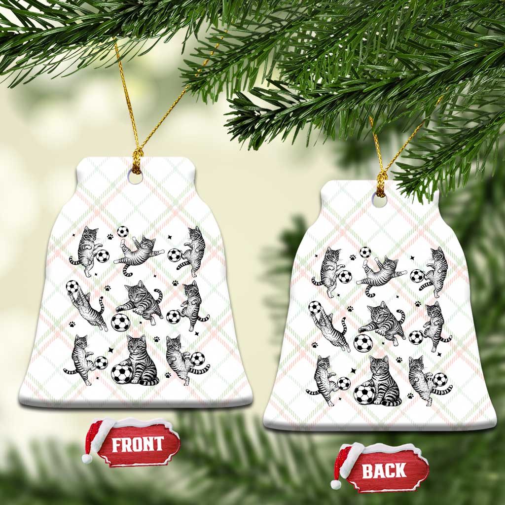 Funny Cat Soccer Player Ceramic Ornament Gift For Soccer Lovers TS12 Print Your Wear