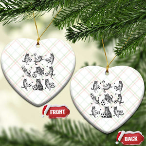 Funny Cat Soccer Player Ceramic Ornament Gift For Soccer Lovers TS12 Print Your Wear