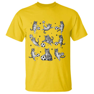 Funny Cat Soccer Player T Shirt Gift For Soccer Lovers TS12 Daisy Print Your Wear
