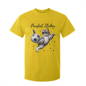 Purrfect Striker T Shirt For Kid Funny Cat Soccer Player Gift TS12 Daisy Print Your Wear