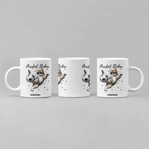 Purrfect Striker Coffee Mug Funny Cat Soccer Player Gift TS12 Print Your Wear