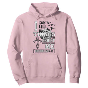 Soccer Christian Gift Hoodie I Can Do All Things Through Christ TS12 Light Pink Print Your Wear