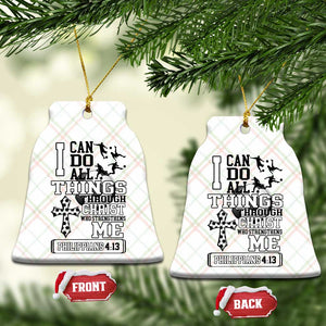 Soccer Christian Gift Ceramic Ornament I Can Do All Things Through Christ TS12 Print Your Wear