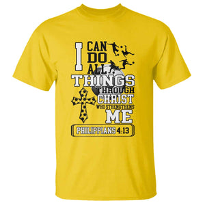 Soccer Christian Gift T Shirt I Can Do All Things Through Christ TS12 Daisy Print Your Wear