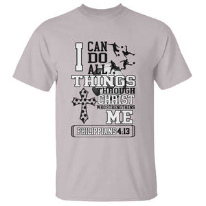 Soccer Christian Gift T Shirt I Can Do All Things Through Christ TS12 Ice Gray Print Your Wear