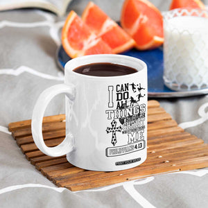 Soccer Christian Gift Coffee Mug I Can Do All Things Through Christ TS12 Print Your Wear