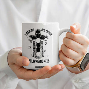 I Can Do All Things Through Christ Coffee Mug Christian Soccer Faith TS12 Print Your Wear