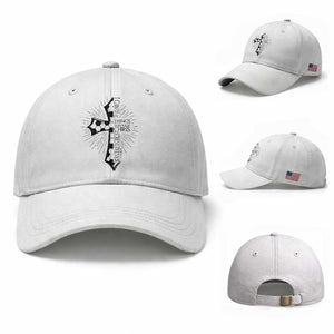 I Can Do All Things Through Christ Baseball Cap Christian Soccer Cross Gift TS12 Baseball Cap Universal Fit White Print Your Wear