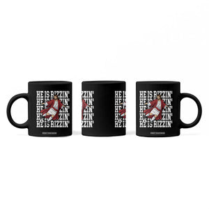 He Is Rizzin Coffee Mug Funny Christian Soccer Lover Gift TS12 Print Your Wear
