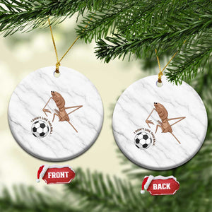 Funny Marcus The Worm Soccer Lover Ceramic Ornament I Do Not Like This Ball TS12 1pc White Marble Print Your Wear