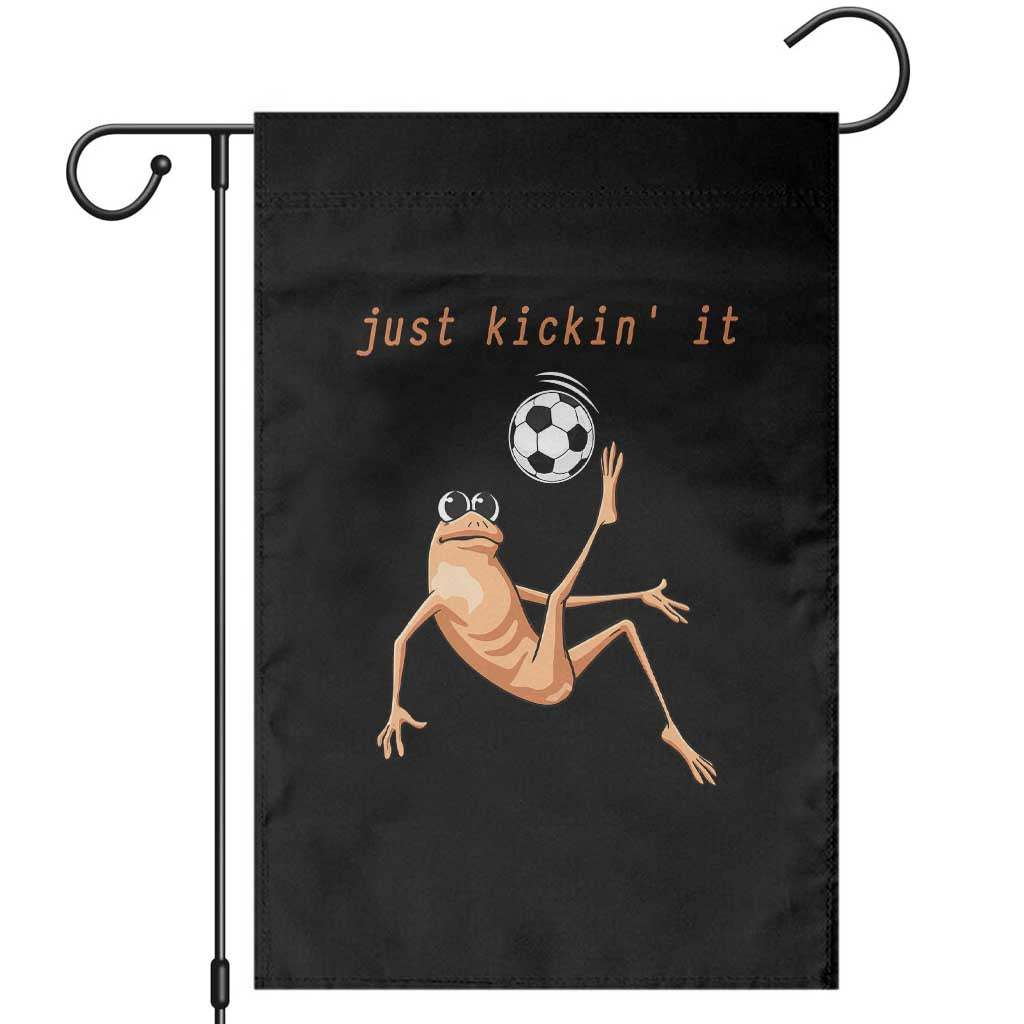 Funny Marcus The Worm Soccer Lover Garden Flag Just Kickin It TS12 Black Print Your Wear