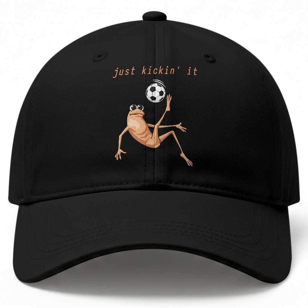 Funny Marcus The Worm Soccer Lover Baseball Cap Just Kickin It TS12 Print Your Wear
