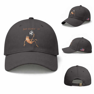 Funny Marcus The Worm Soccer Lover Baseball Cap Just Kickin It TS12 Baseball Cap Universal Fit Dark Gray Print Your Wear