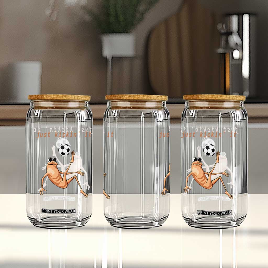 Funny Marcus The Worm Soccer Lover Glass Can Just Kickin It TS12 Print Your Wear