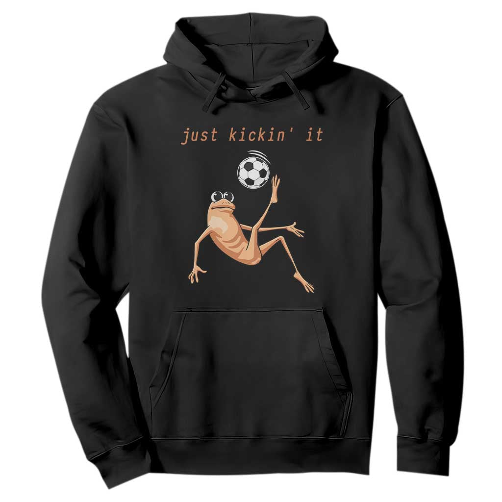 Funny Marcus The Worm Soccer Lover Hoodie Just Kickin It TS12 Black Print Your Wear