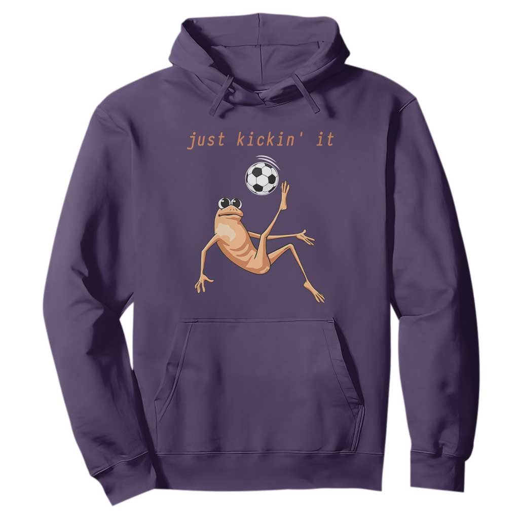 Funny Marcus The Worm Soccer Lover Hoodie Just Kickin It TS12 Purple Print Your Wear