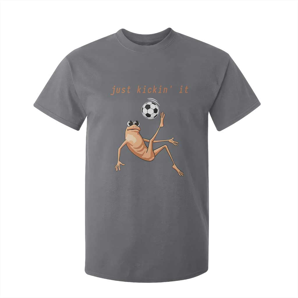 Funny Marcus The Worm Soccer Lover T Shirt For Kid Just Kickin It TS12 Charcoal Print Your Wear