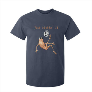 Funny Marcus The Worm Soccer Lover T Shirt For Kid Just Kickin It TS12 Navy Print Your Wear
