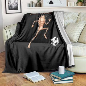 Just Kickin It Throw Blanket Funny Marcus The Worm Soccer Meme TS12 Print Your Wear