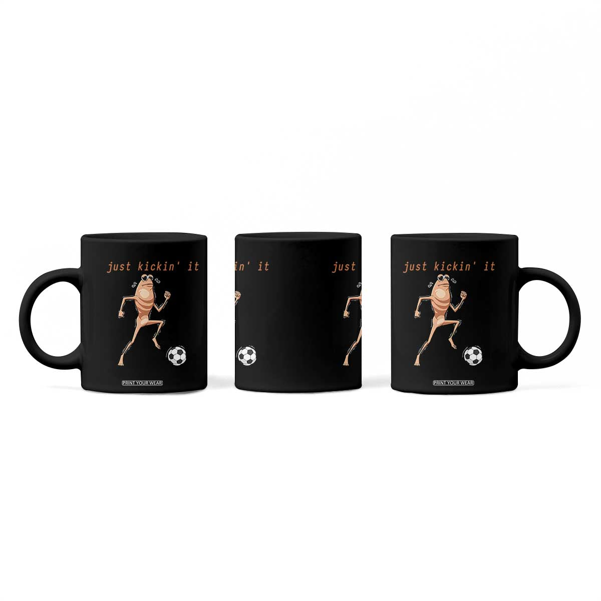 Just Kickin It Coffee Mug Funny Marcus The Worm Soccer Meme TS12 Print Your Wear