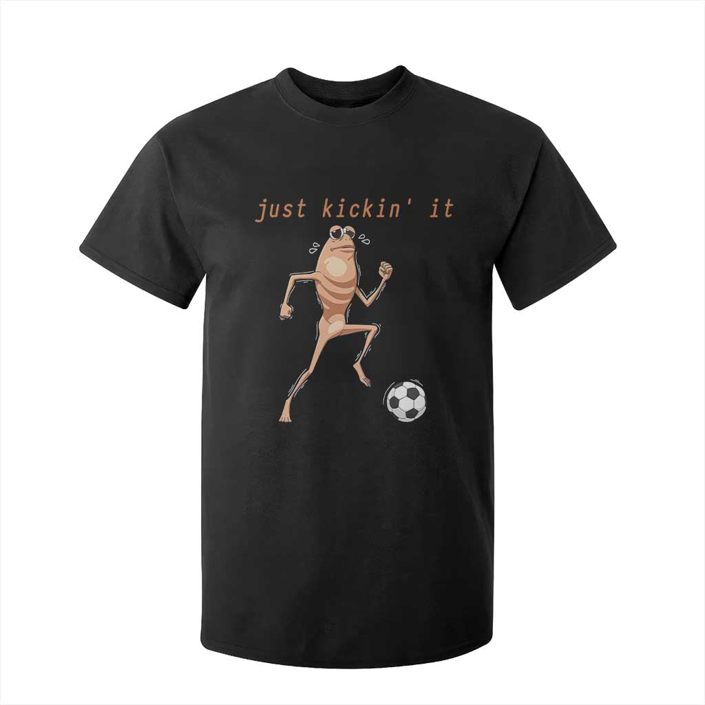 Just Kickin It T Shirt For Kid Funny Marcus The Worm Soccer Meme TS12 Black Print Your Wear