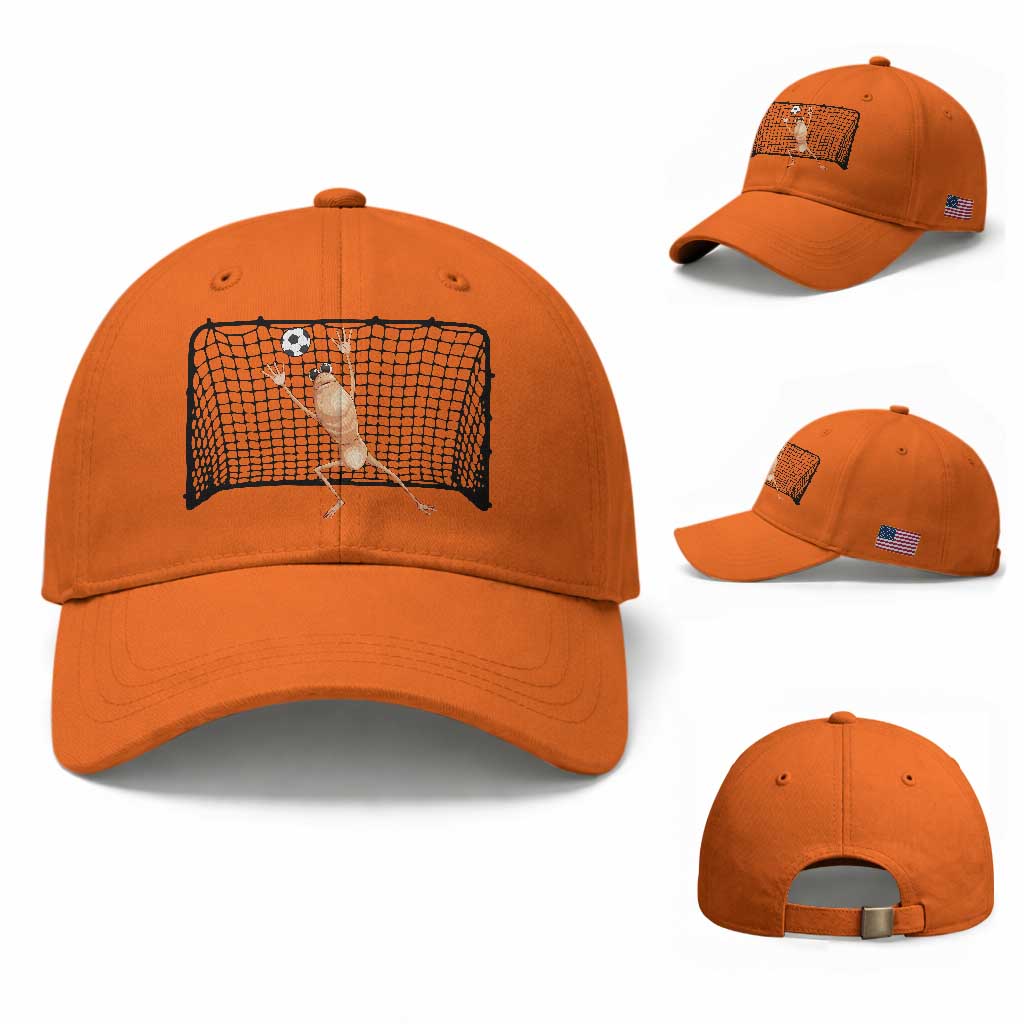 Funny Marcus The Worm Soccer Goalkeeper Gift Baseball Cap TS12 Baseball Cap Universal Fit Orange Print Your Wear