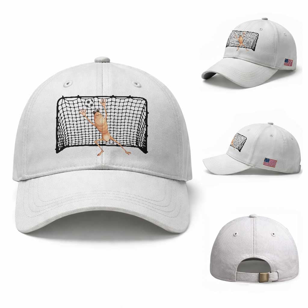 Funny Marcus The Worm Soccer Goalkeeper Gift Baseball Cap TS12 Baseball Cap Universal Fit White Print Your Wear