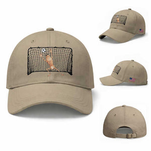 Funny Marcus The Worm Soccer Goalkeeper Gift Baseball Cap TS12 Baseball Cap Universal Fit Khaki Print Your Wear