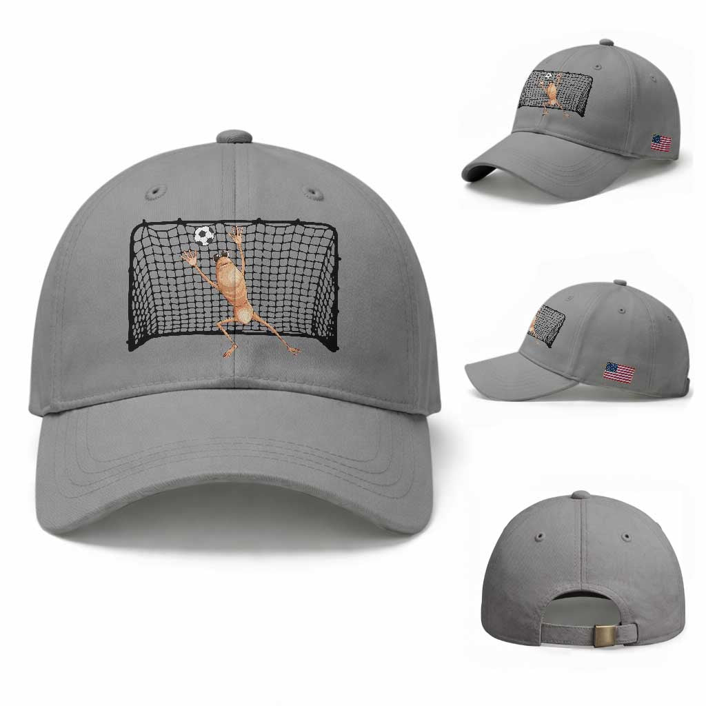 Funny Marcus The Worm Soccer Goalkeeper Gift Baseball Cap TS12 Baseball Cap Universal Fit Sport Gray Print Your Wear