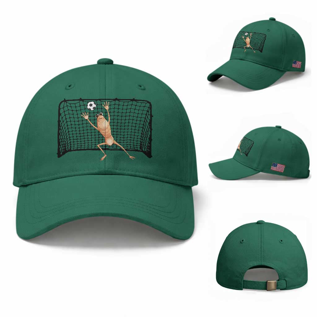 Funny Marcus The Worm Soccer Goalkeeper Gift Baseball Cap TS12 Baseball Cap Universal Fit Irish Green Print Your Wear