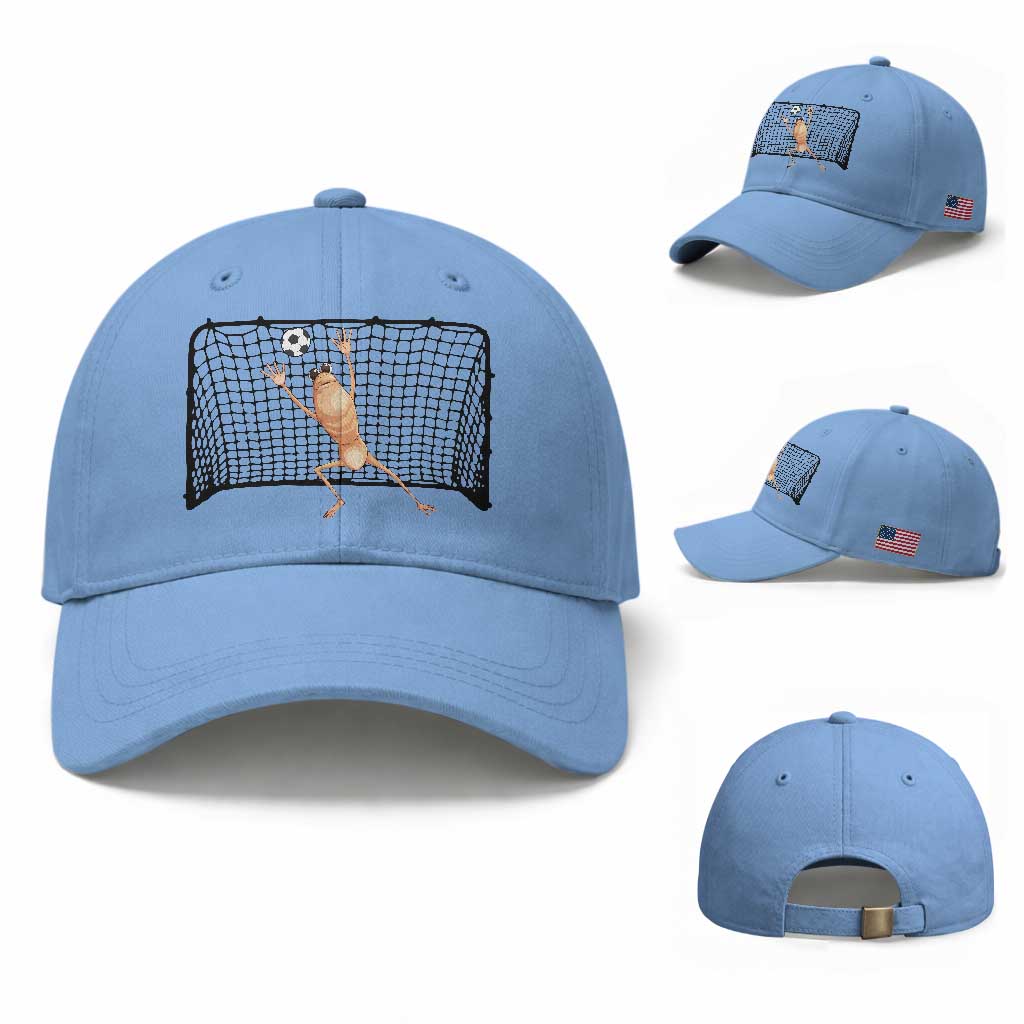 Funny Marcus The Worm Soccer Goalkeeper Gift Baseball Cap TS12 Baseball Cap Universal Fit Light Blue Print Your Wear
