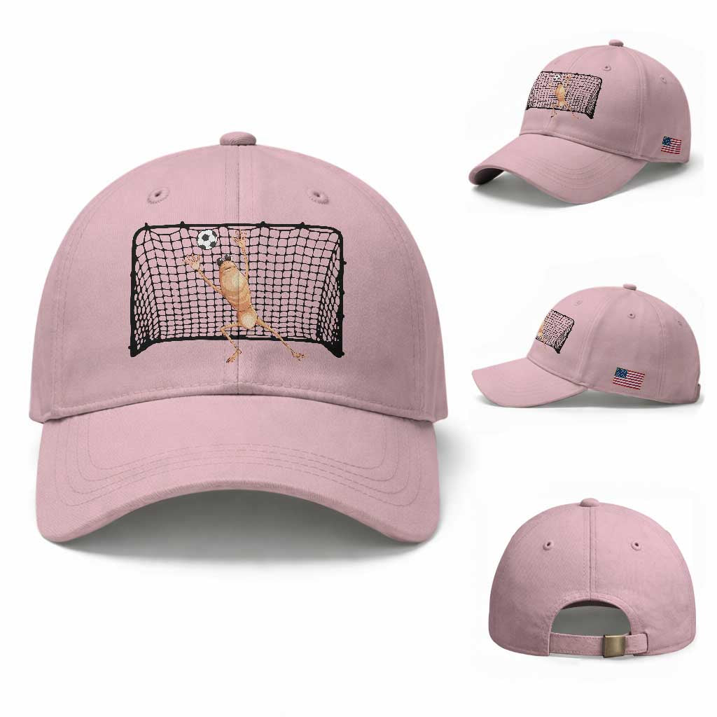 Funny Marcus The Worm Soccer Goalkeeper Gift Baseball Cap TS12 Baseball Cap Universal Fit Light Pink Print Your Wear