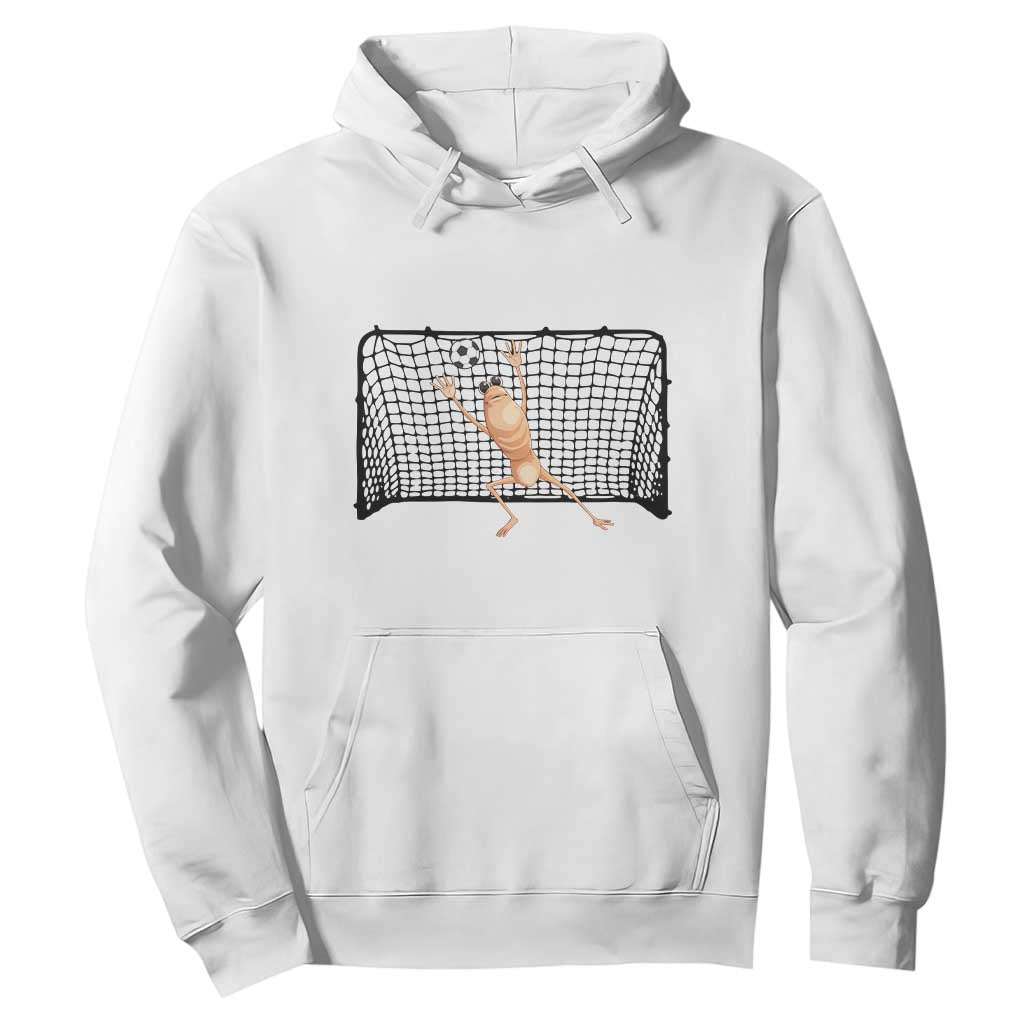 Funny Marcus The Worm Soccer Goalkeeper Gift Hoodie TS12 White Print Your Wear