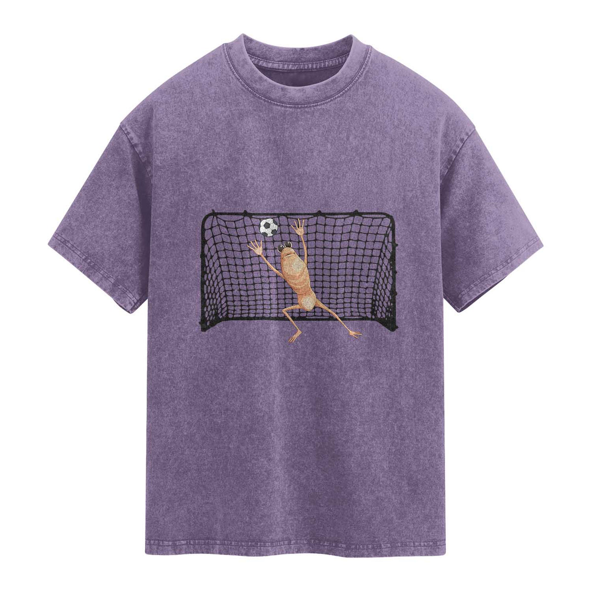 Funny Marcus The Worm Soccer Goalkeeper Gift Washed Cotton T-Shirt