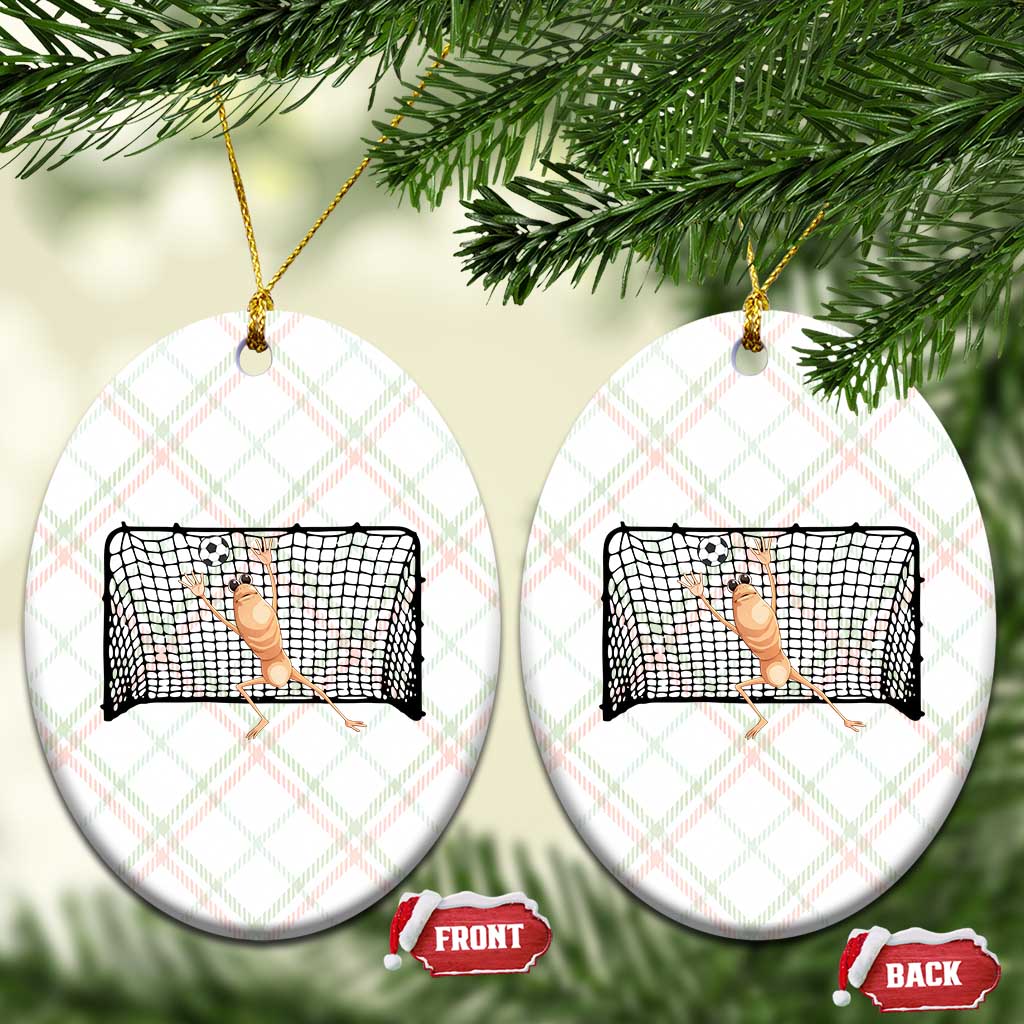 Funny Marcus The Worm Soccer Goalkeeper Gift Ceramic Ornament TS12 Print Your Wear
