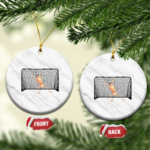 Funny Marcus The Worm Soccer Goalkeeper Gift Ceramic Ornament TS12 1pc White Marble Print Your Wear