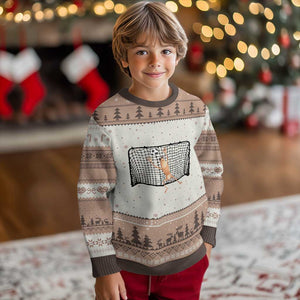 Funny Marcus The Worm Soccer Goalkeeper Gift Ugly Christmas Sweater TS12 Mocha Mousse Print Your Wear
