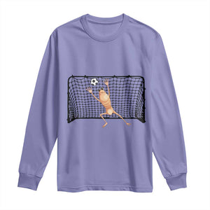 Funny Marcus The Worm Soccer Goalkeeper Gift Long Sleeve Shirt TS12 Violet Print Your Wear